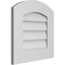 Ekena Millwork Arch Top Surface Mount PVC Gable Vent: Functional, w/ 3-1/2"W x 1"P Standard Frame, 18"W x 18"H GVPAR18X1801SF - alternate 3